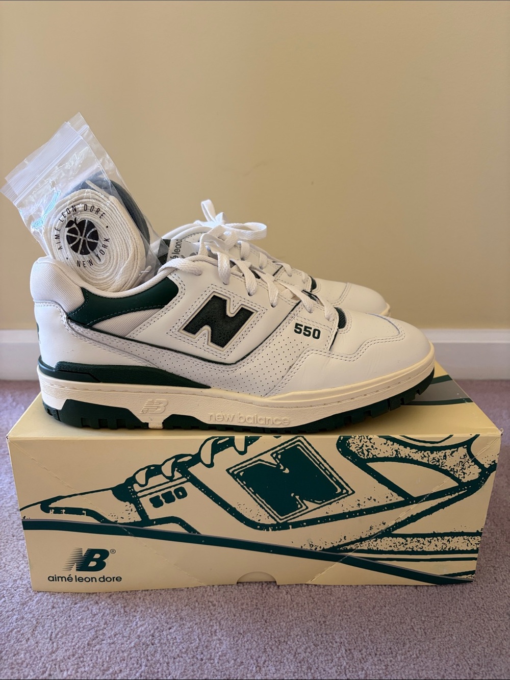 New Balance 550 Aime Leon Dore Green
